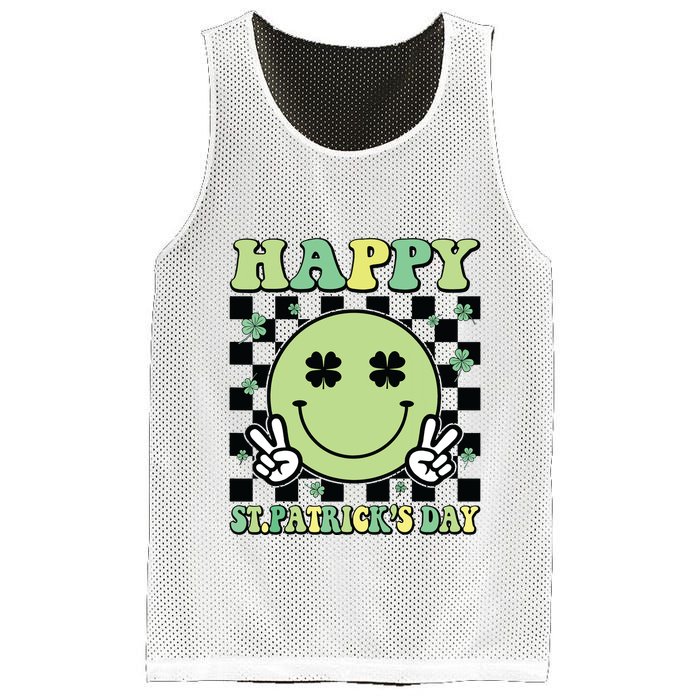 Happy St Patricks Day St Paddys Day Retro Mesh Reversible Basketball Jersey Tank