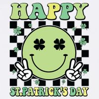 Happy St Patricks Day St Paddys Day Retro Cooling Performance Long Sleeve Crew