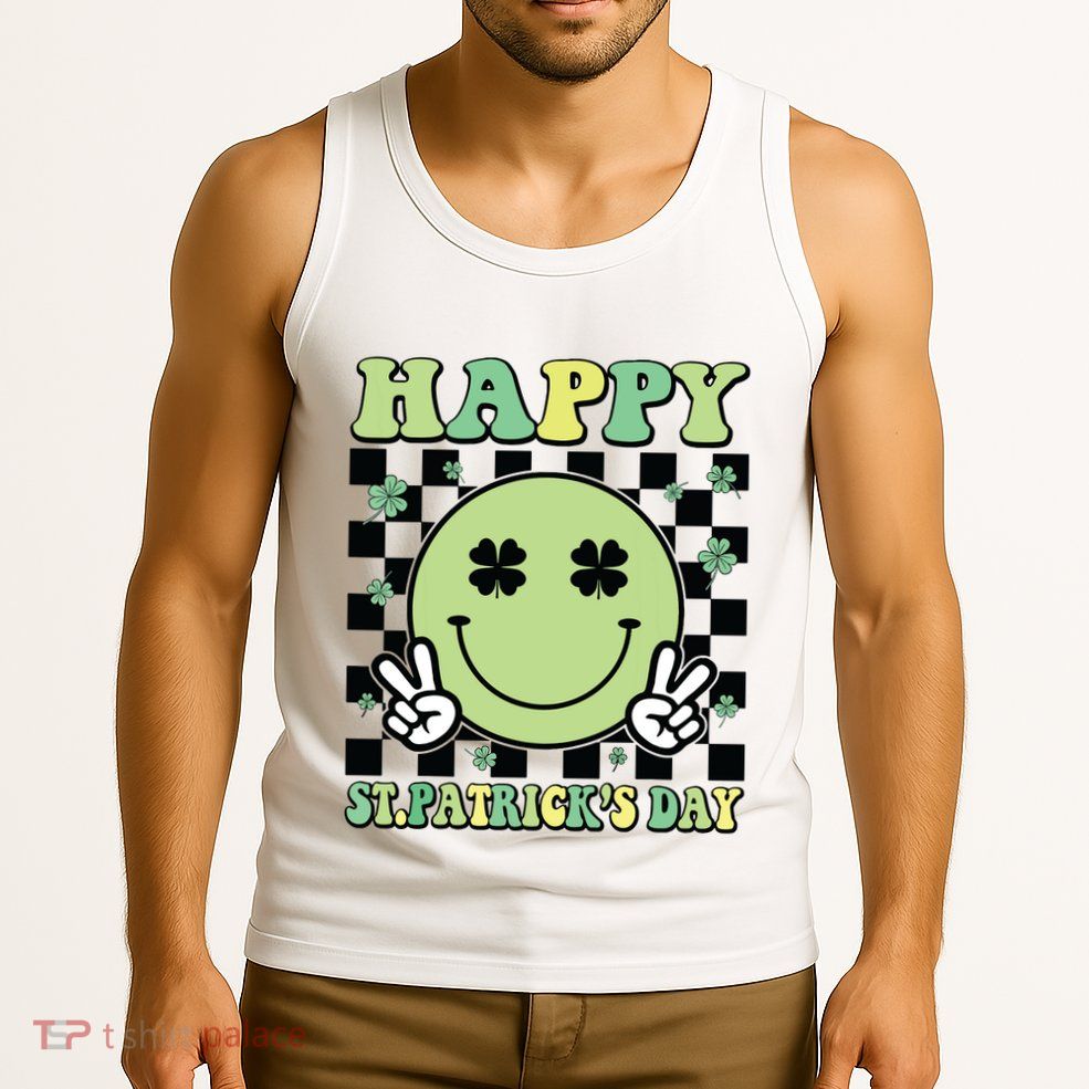 Happy St Patricks Day St Paddys Day Retro Tank Top