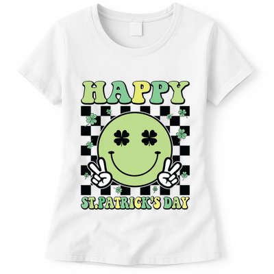 Happy St Patricks Day St Paddys Day Retro Womens T-Shirt
