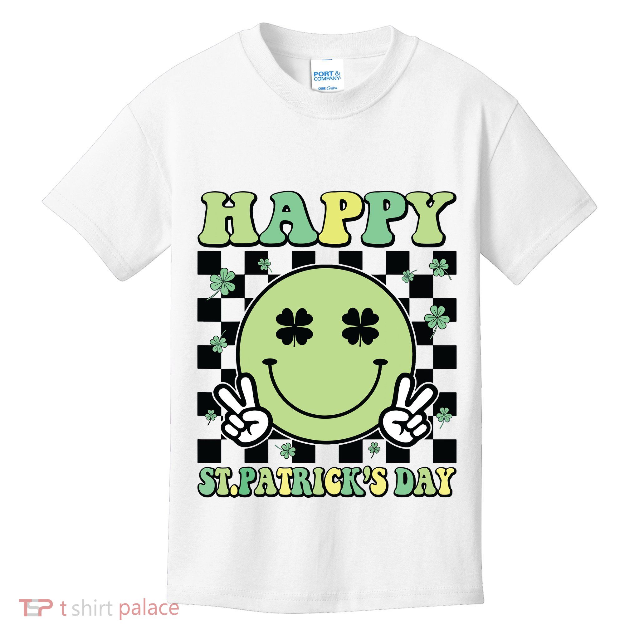 Happy St Patricks Day St Paddys Day Retro Kids T-Shirt