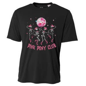 Halloween Skeleton P.Ink Pony Club Cowgirl Western Birthday Gift Cooling Performance Crew T-Shirt