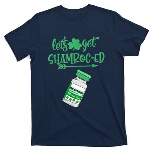 Happy St Patricks Day LetS Get Shamroced Lucky Nurse Nurse Gift T-Shirt