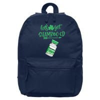 Happy St Patricks Day LetS Get Shamroced Lucky Nurse Nurse Gift 16 in Basic Backpack