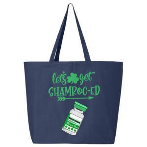 Happy St Patricks Day LetS Get Shamroced Lucky Nurse Nurse Gift 25L Jumbo Tote