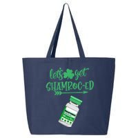 Happy St Patricks Day LetS Get Shamroced Lucky Nurse Nurse Gift 25L Jumbo Tote