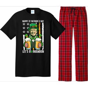 Happy St PatrickS Day Trump Irish Beer Lover Patriotic Flag Pajama Set