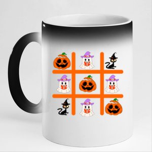 Halloween School Prarty Prek Teachers Spooky Season Trick Gift 11oz Black Color Changing Mug