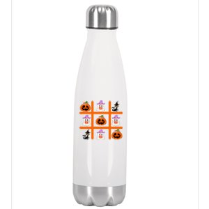 Halloween School Prarty Prek Teachers Spooky Season Trick Gift Stainless Steel Insulated Water Bottle