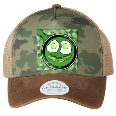 Happy St Patricks Day Green Eggs And Bacon Smile Legacy Tie Dye Trucker Hat