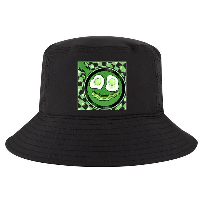 Happy St Patricks Day Green Eggs And Bacon Smile Cool Comfort Performance Bucket Hat