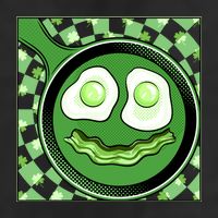 Happy St Patricks Day Green Eggs And Bacon Smile Garment-Dyed Heavyweight T-Shirt