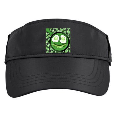 Happy St Patricks Day Green Eggs And Bacon Smile Adult Drive Performance Visor