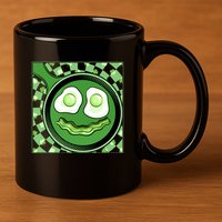 Happy St Patricks Day Green Eggs And Bacon Smile 11oz C Handle Ceramic Mug
