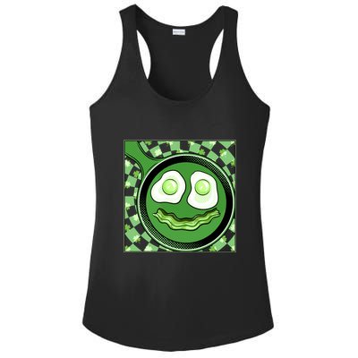 Happy St Patricks Day Green Eggs And Bacon Smile Ladies PosiCharge Competitor Racerback Tank