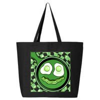 Happy St Patricks Day Green Eggs And Bacon Smile 25L Jumbo Tote