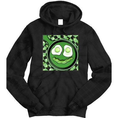 Happy St Patricks Day Green Eggs And Bacon Smile Tie Dye Hoodie