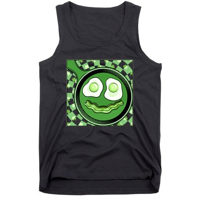 Happy St Patricks Day Green Eggs And Bacon Smile Tank Top
