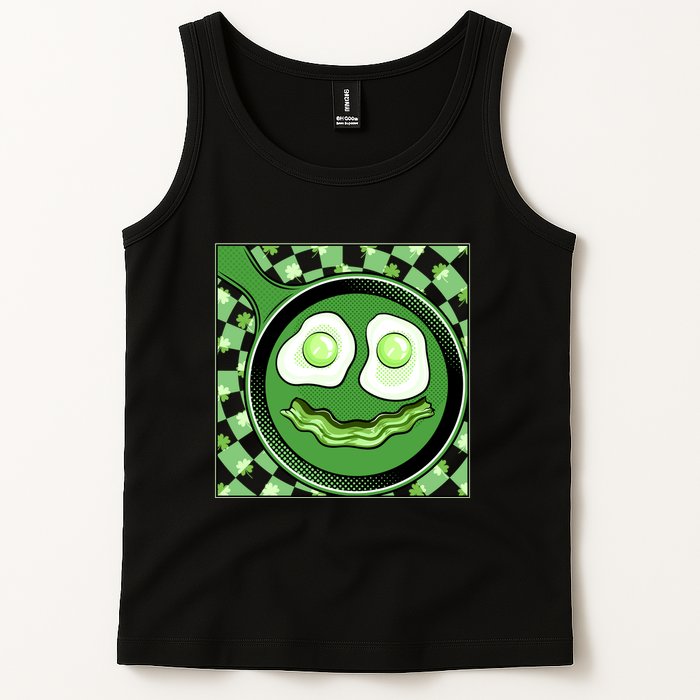 Happy St Patricks Day Green Eggs And Bacon Smile Tank Top