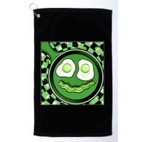 Happy St Patricks Day Green Eggs And Bacon Smile Golf Towel