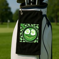Happy St Patricks Day Green Eggs And Bacon Smile Golf Towel