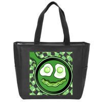 Happy St Patricks Day Green Eggs And Bacon Smile Zip Tote Bag