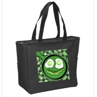 Happy St Patricks Day Green Eggs And Bacon Smile Zip Tote Bag