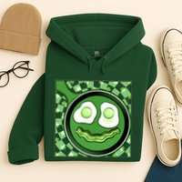 Happy St Patricks Day Green Eggs And Bacon Smile Hoodie