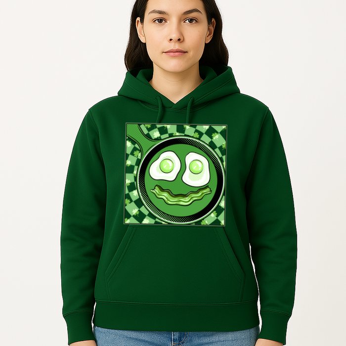 Happy St Patricks Day Green Eggs And Bacon Smile Hoodie