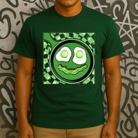 Happy St Patricks Day Green Eggs And Bacon Smile T-Shirt
