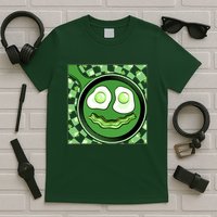 Happy St Patricks Day Green Eggs And Bacon Smile T-Shirt