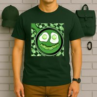 Happy St Patricks Day Green Eggs And Bacon Smile T-Shirt
