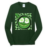 Happy St Patricks Day Green Eggs And Bacon Smile Tall Long Sleeve T-Shirt