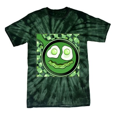 Happy St Patricks Day Green Eggs And Bacon Smile Tie-Dye T-Shirt