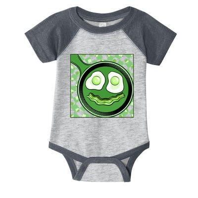 Happy St Patricks Day Green Eggs And Bacon Smile Infant Baby Jersey Bodysuit