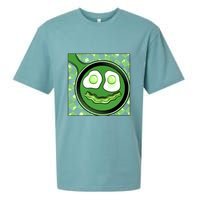 Happy St Patricks Day Green Eggs And Bacon Smile Sueded Cloud Jersey T-Shirt