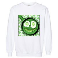 Happy St Patricks Day Green Eggs And Bacon Smile Garment-Dyed Sweatshirt