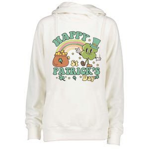 Happy St PatrickS Day Womens Funnel Neck Pullover Hood