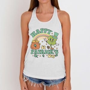 Happy St PatrickS Day Women's Knotted Racerback Tank