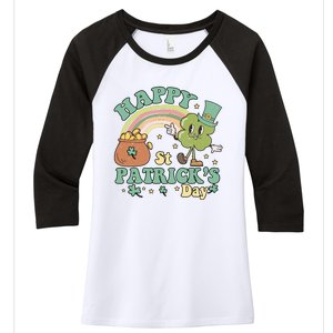 Happy St PatrickS Day Women's Tri-Blend 3/4-Sleeve Raglan Shirt