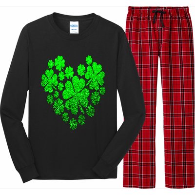 Happy St. Patrick Days Shamrock Long Sleeve Pajama Set