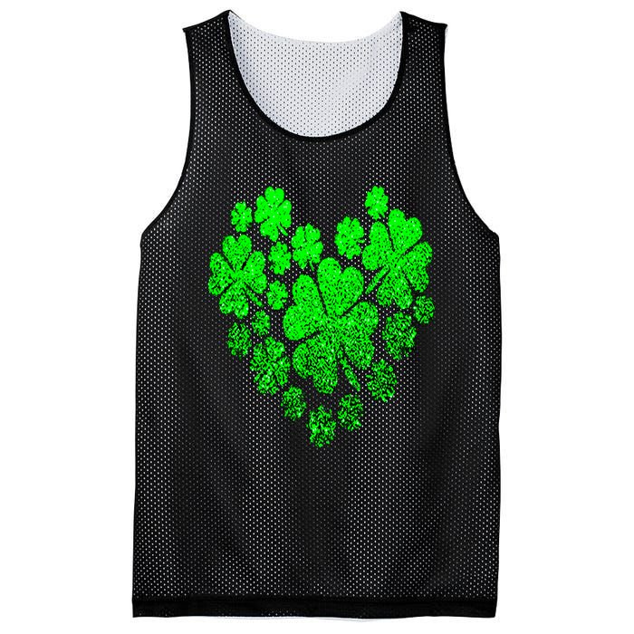 Happy St. Patrick Days Shamrock Mesh Reversible Basketball Jersey Tank