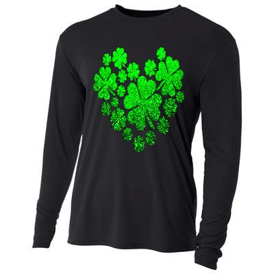 Happy St. Patrick Days Shamrock Cooling Performance Long Sleeve Crew