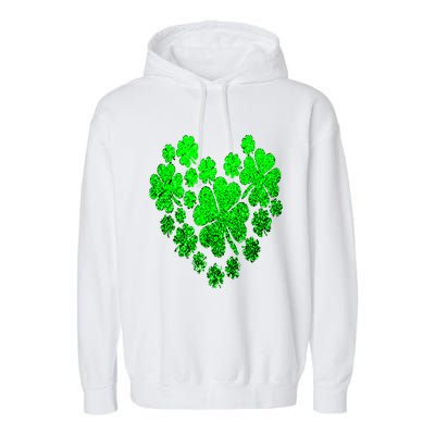 Happy St. Patrick Days Shamrock Garment-Dyed Fleece Hoodie