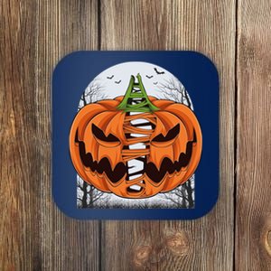 Halloween Scary Pumpkin Face Costume Thanksgiving Coaster