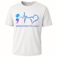 Heartbeat Semicolon Prevention Awareness Cooling Performance Crew T-Shirt