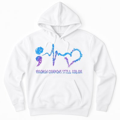 Heartbeat Semicolon Prevention Awareness Hoodie