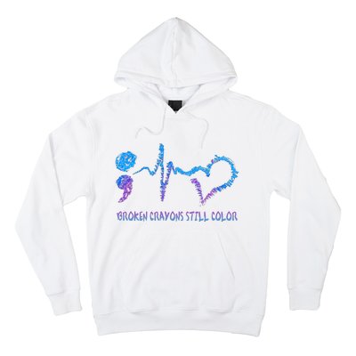 Heartbeat Semicolon Prevention Awareness Hoodie