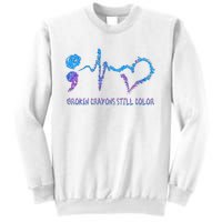 Heartbeat Semicolon Prevention Awareness Sweatshirt