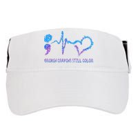 Heartbeat Semicolon Prevention Awareness Adult Drive Performance Visor